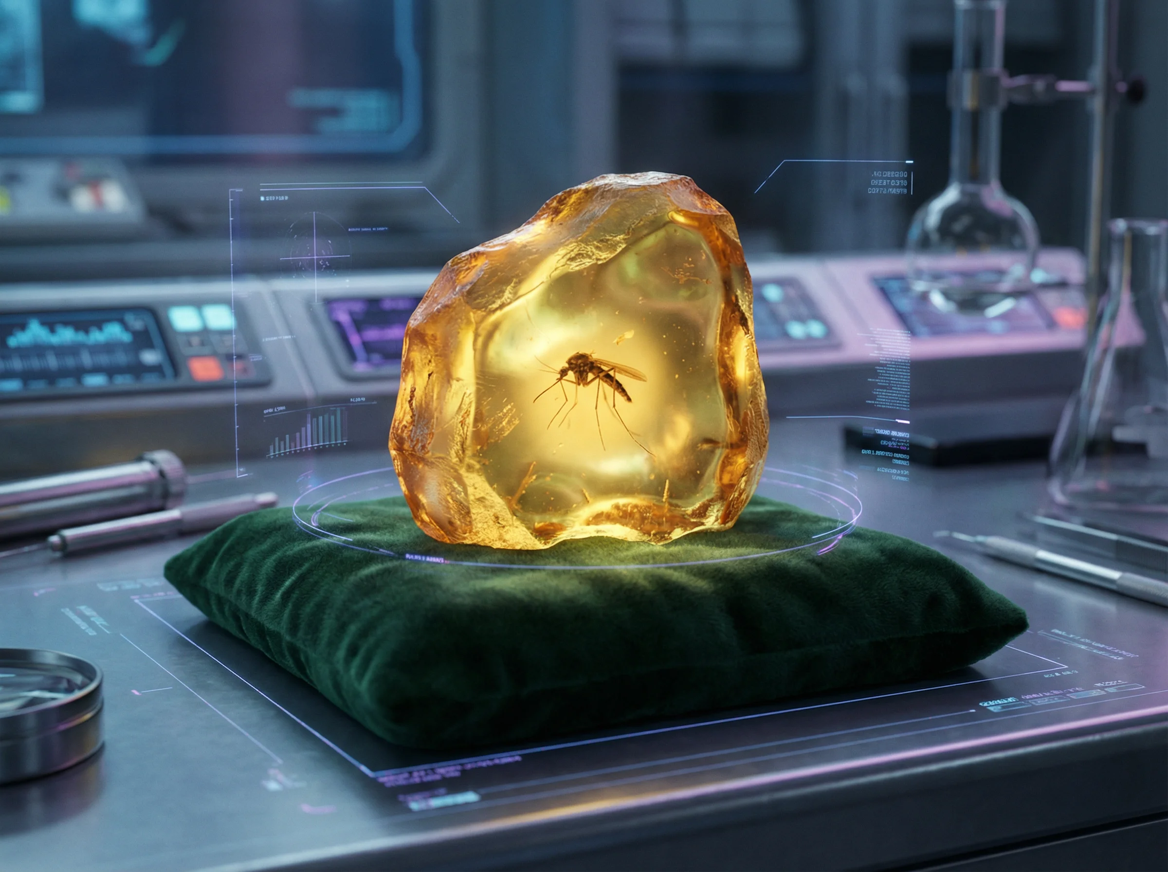 琥珀化石样本 - 基因实验室DNA提取源