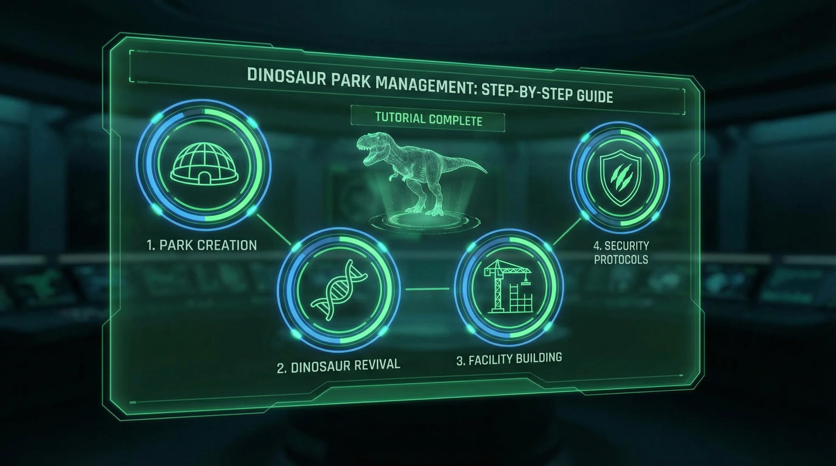 恐龙公园管理入门指南界面 - kaiyun体育 新手教程