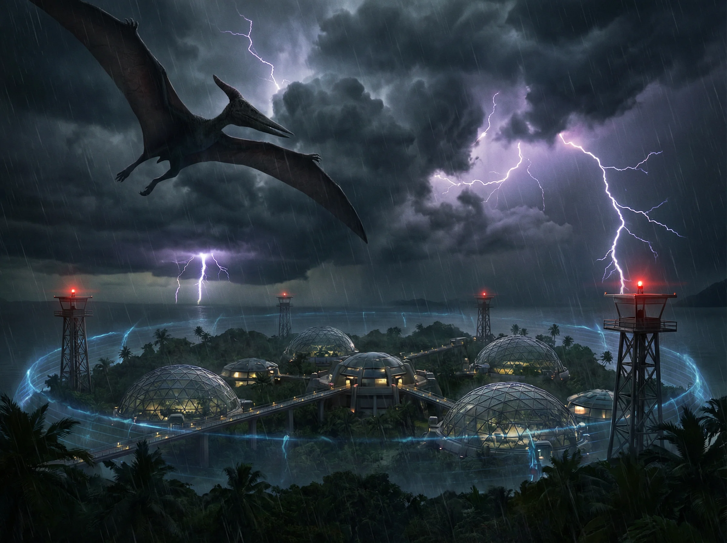 翼龙在暴风雨中翱翔 - kaiyun体育 飞行恐龙展区